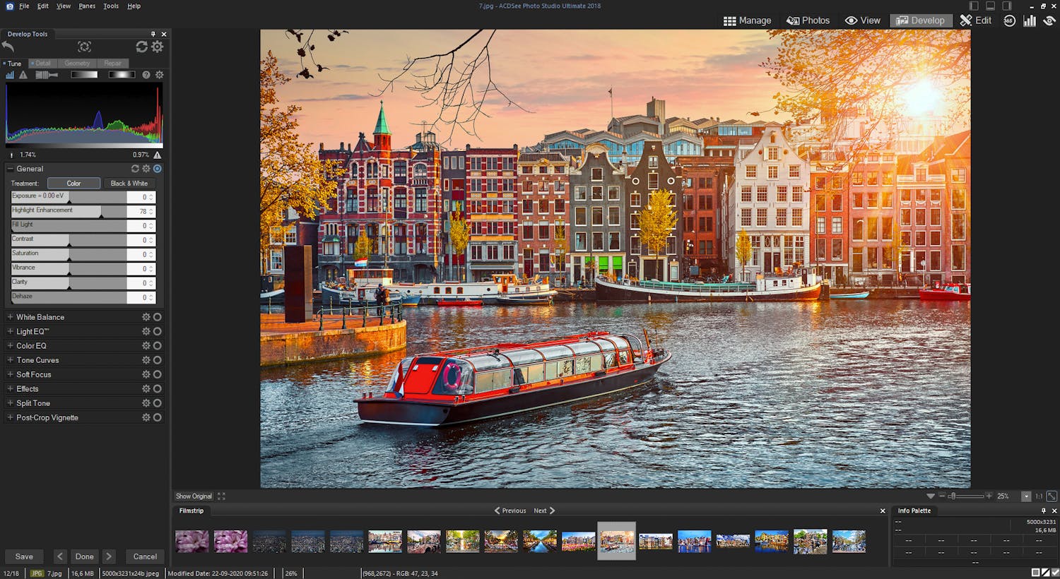 ACDSees Develop-läge
